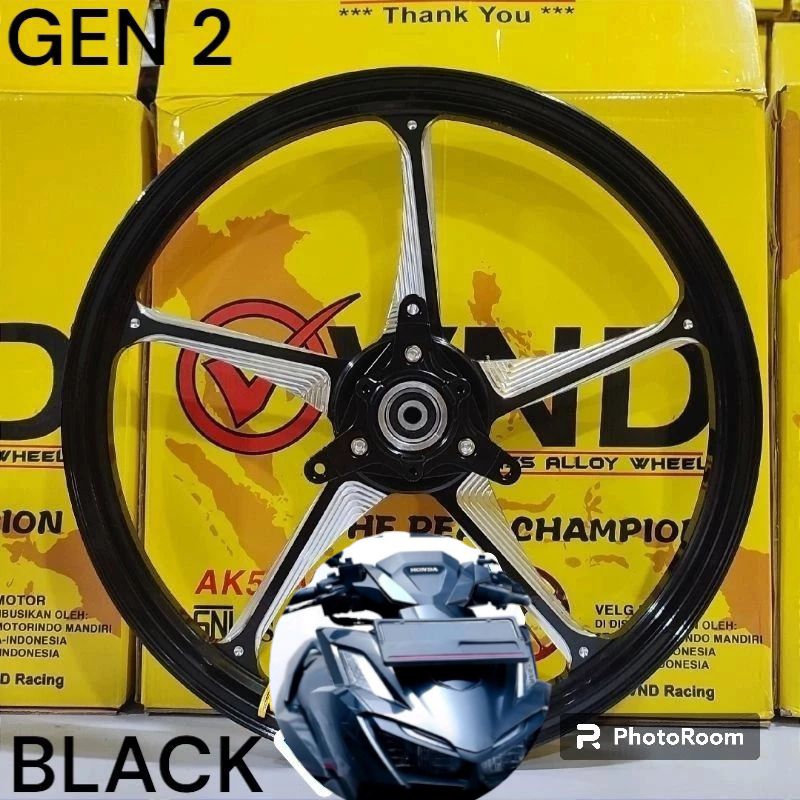 VELG VND AK 55 GEN 1_GEN 2 AEROX 1.60X17 & 1.85X17 . VND ORIGINAL . VELG VND AK 55 AEROX