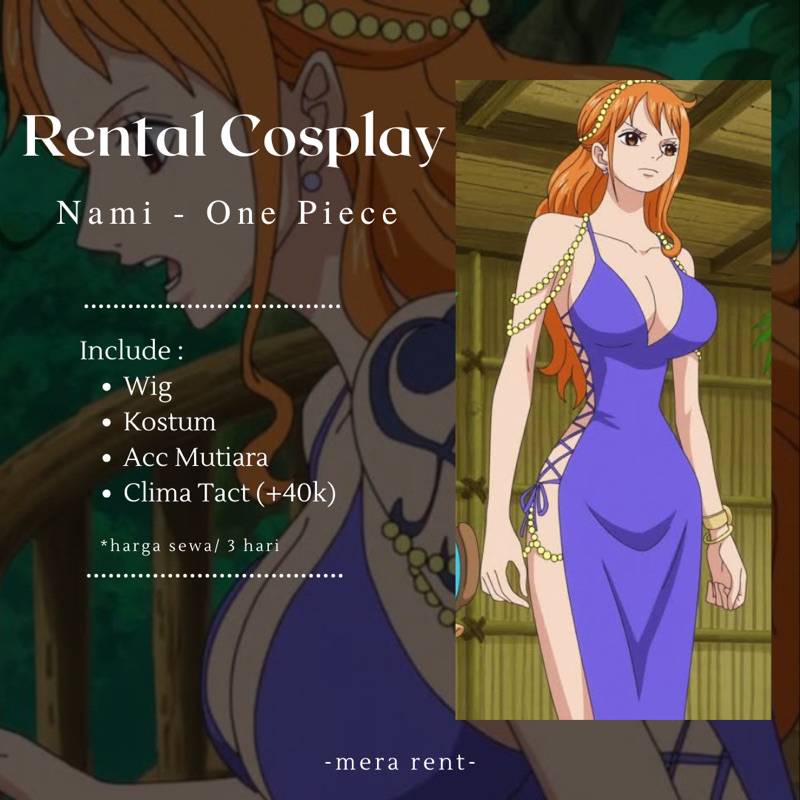 Rental Cosplay Nami One Piece - Arc Zou