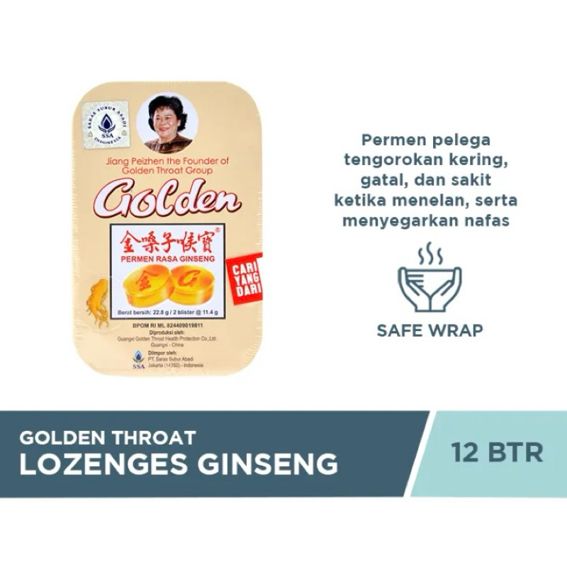 

Permen Golden Throat Lozenge Ginseng