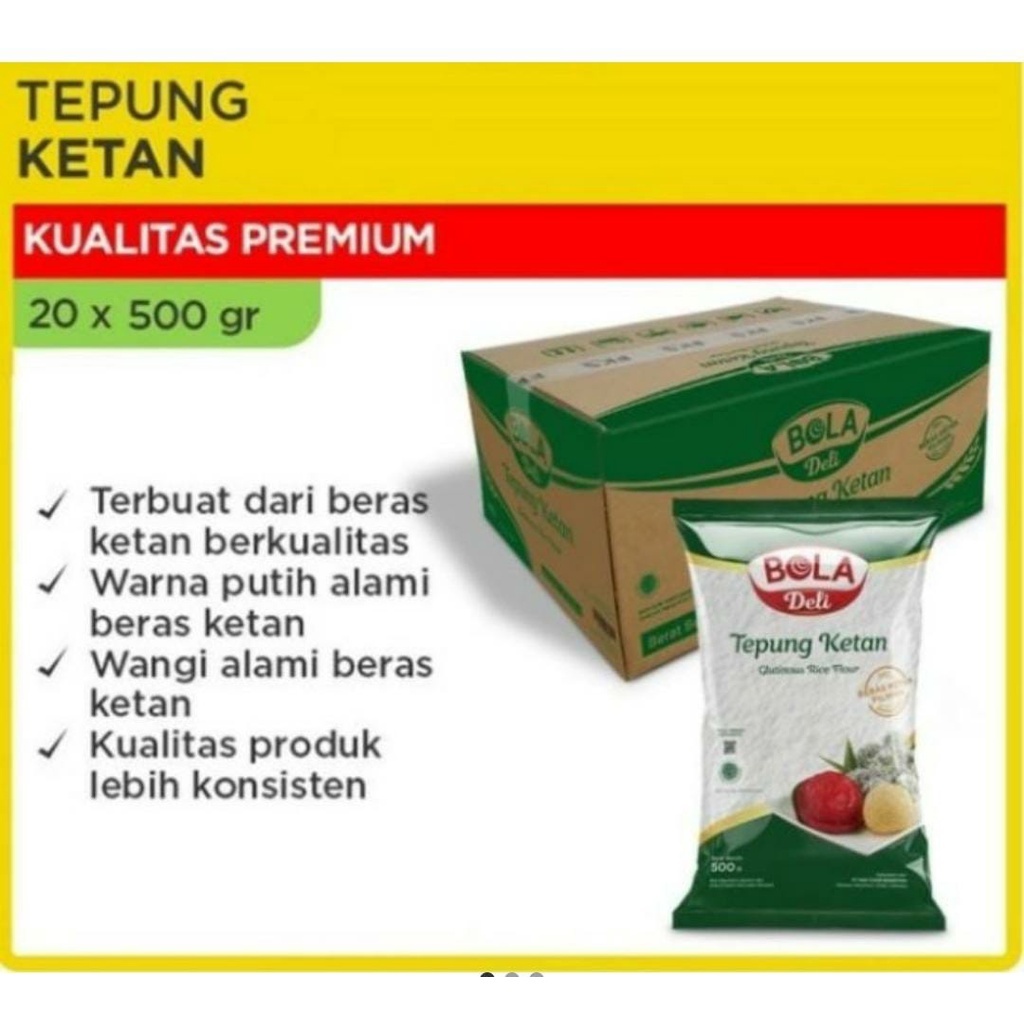 

Tepung Beras Ketan Bola Deli Dus