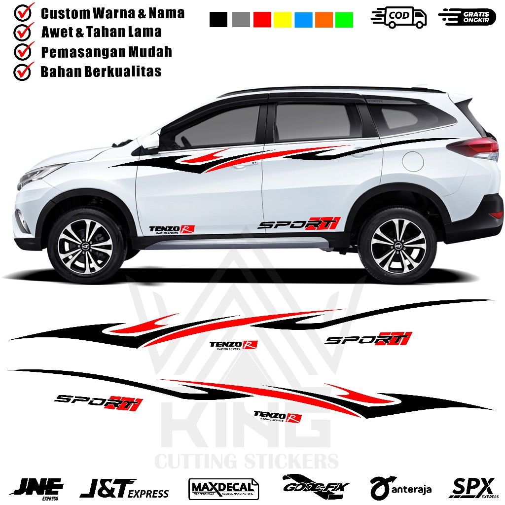 STICKER MOBIL VARIASI STICKER TERIOS LIST BODY MOBIL VARIASI CUTTING STICKER MOBIL TERIOS.