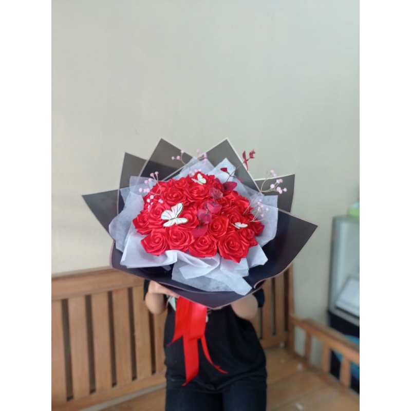 

BUKET PITA SATIN,LAMARAN,WISUDA,DLL