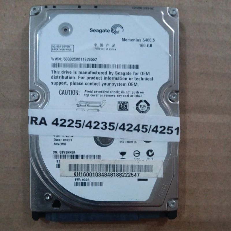 Hardisk Mesin Fotocopy canon IRA-4235/4245/4251