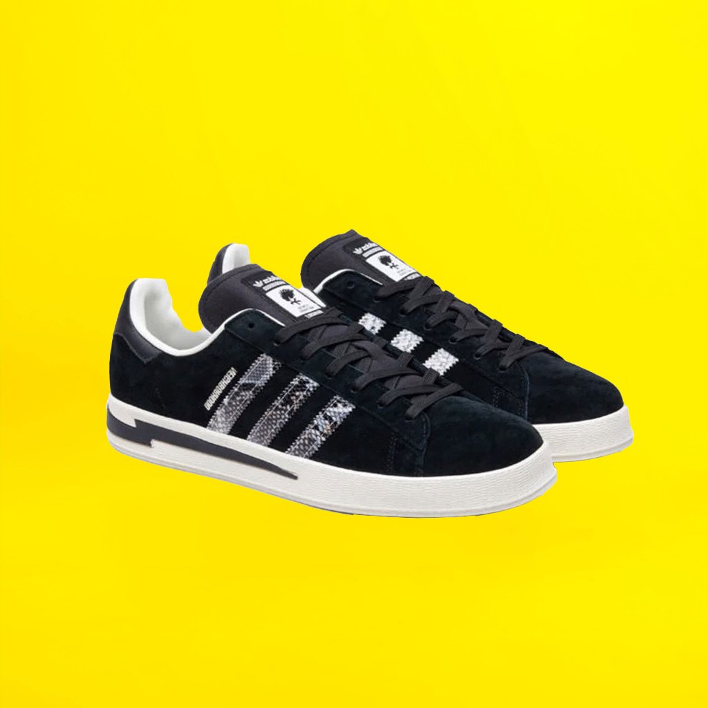 Sepatu INVINCIBLE x NEIGHBORHOOD x adidas Campus Black Original