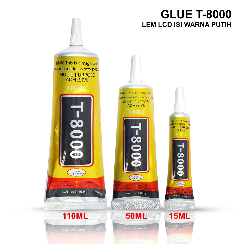

LEM LCD LEM TOUCHSCREEN LEM SERBAGUNA LEM LCD ISI TRANSPARAN T-8000 15ML 50ML 110ML