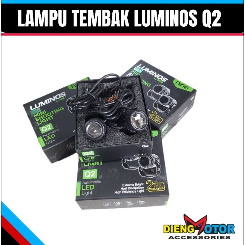 LAMPU TEMBAK LUMINOS Q2 PUTIH - KUNING D2