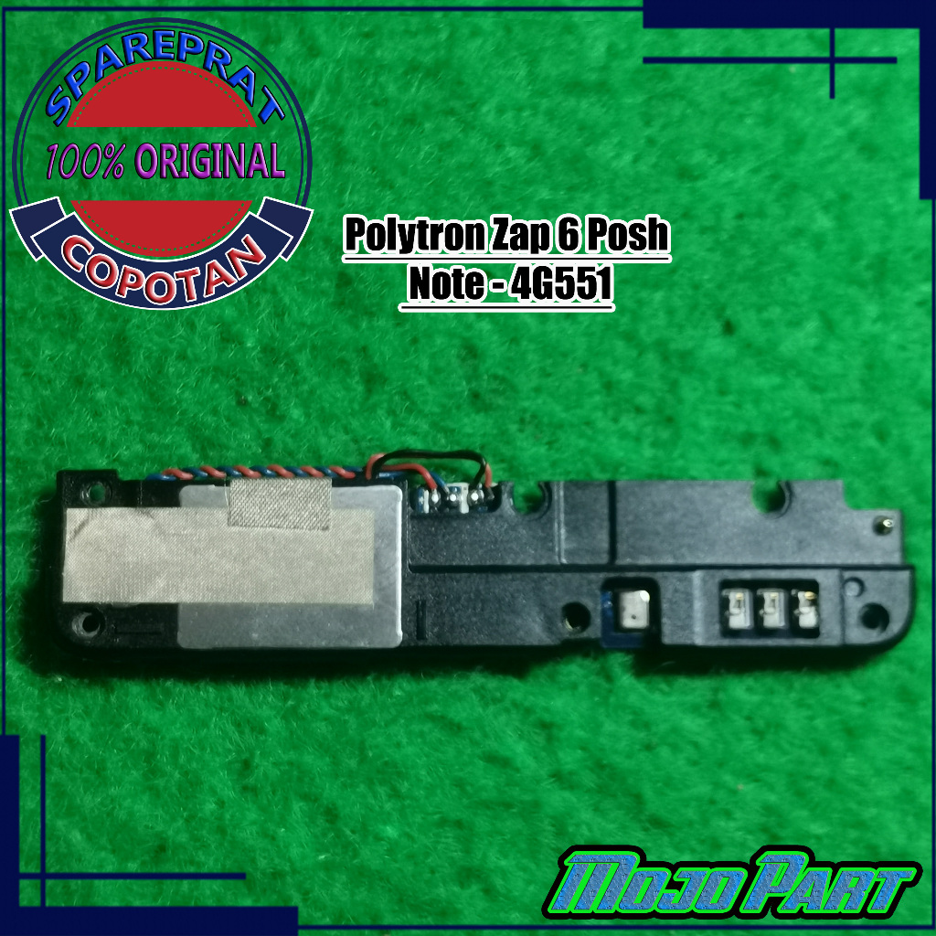 Polytron Zap 6 Posh Note speaker buzzer spiker musik dan papan konektor cas pcb ui board charger mes