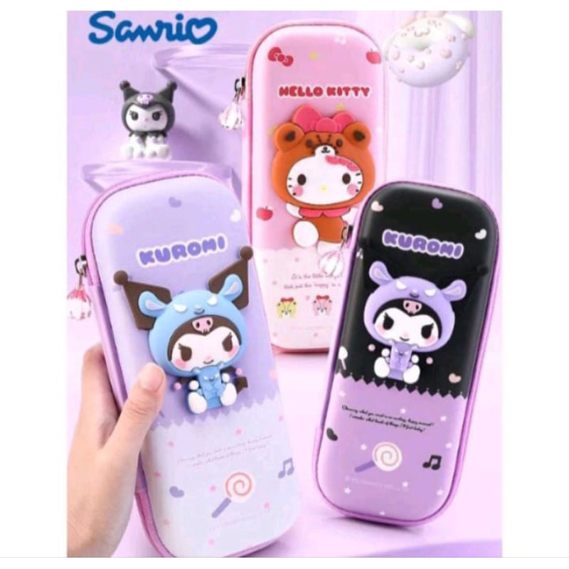 

Tempat Pensil Hardcase Sanrio ORI Kotak Pensil Cinnamoroll Tepak Pensil Kuromi Hello Kitty Pencil Case Kuromi Import