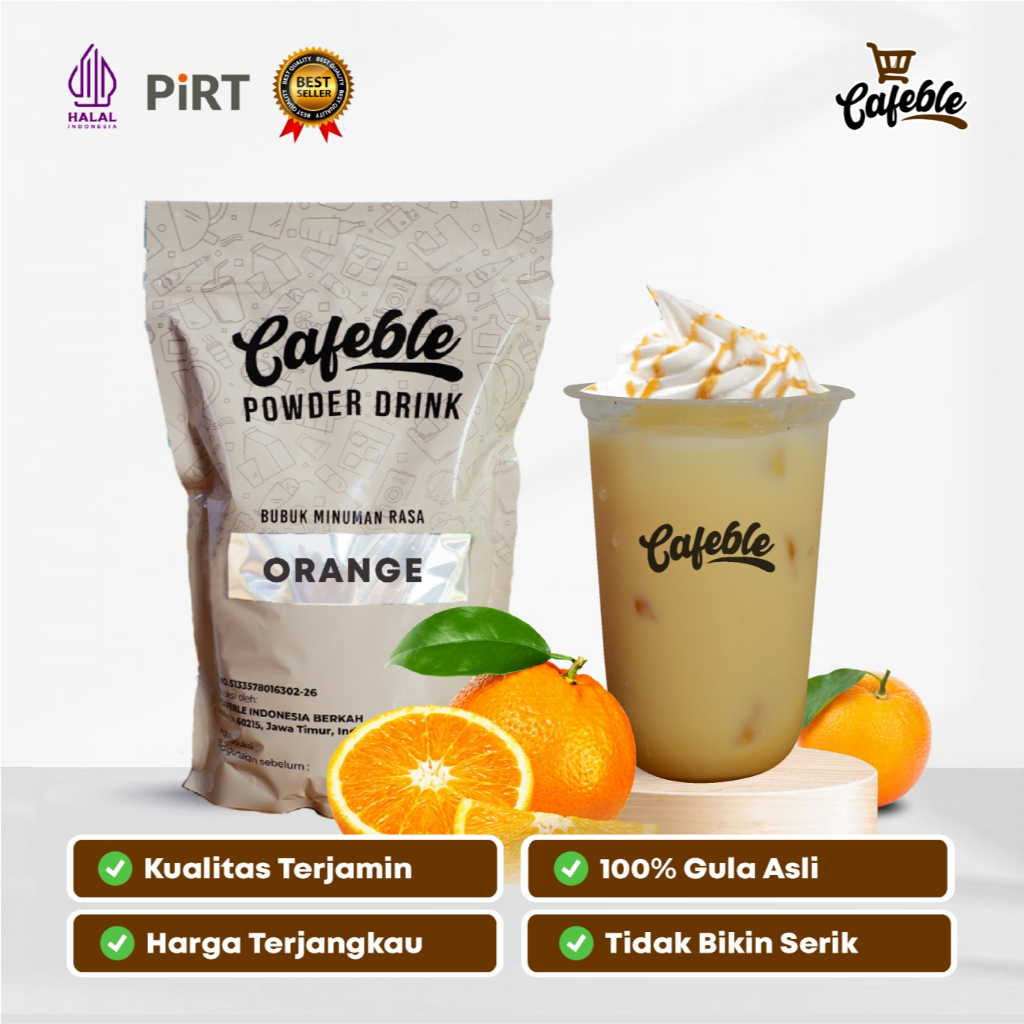 

Cafeble Bubuk Minuman Premium Rasa Jeruk Kemasan 1 kg