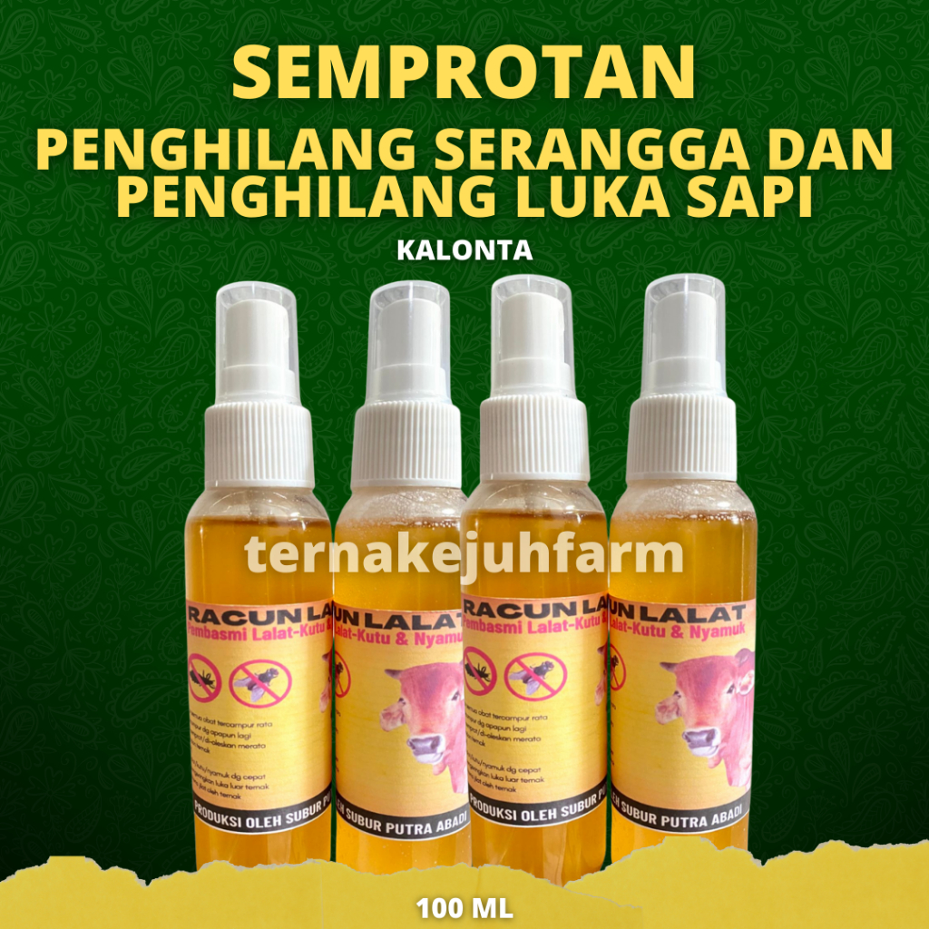 Obat pembasmi lalat pitak untuk sapi dan kambing 100 ML |  RACUN LALAT | OBAT LALAT SAPI RACUN | SAP