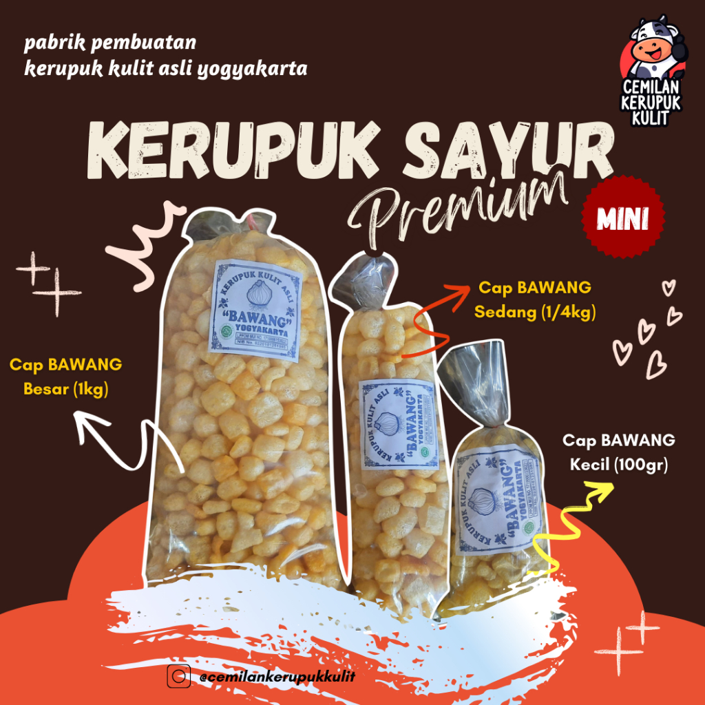 

Kerupuk Kulit / Krecek / Gudeg /CAP BAWANG PREMIUM Mini Kerupuk Kulit 100gr / Kerupuk Kulit Jogja