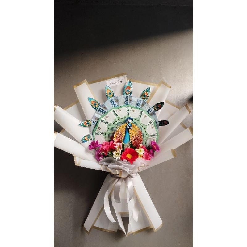 Khouse.Craft Buket Uang Merak Peacock