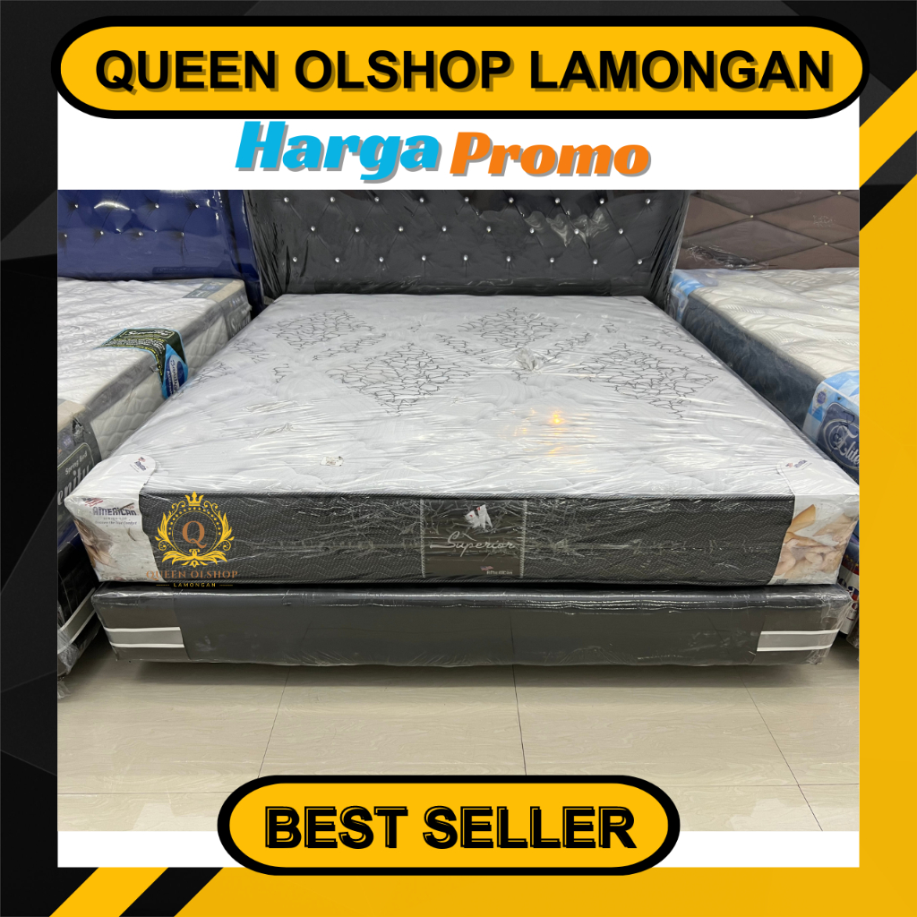 [PROMO] Kasur Springbed American Superior Pillo Garansi 10 Tahun 160 180x200