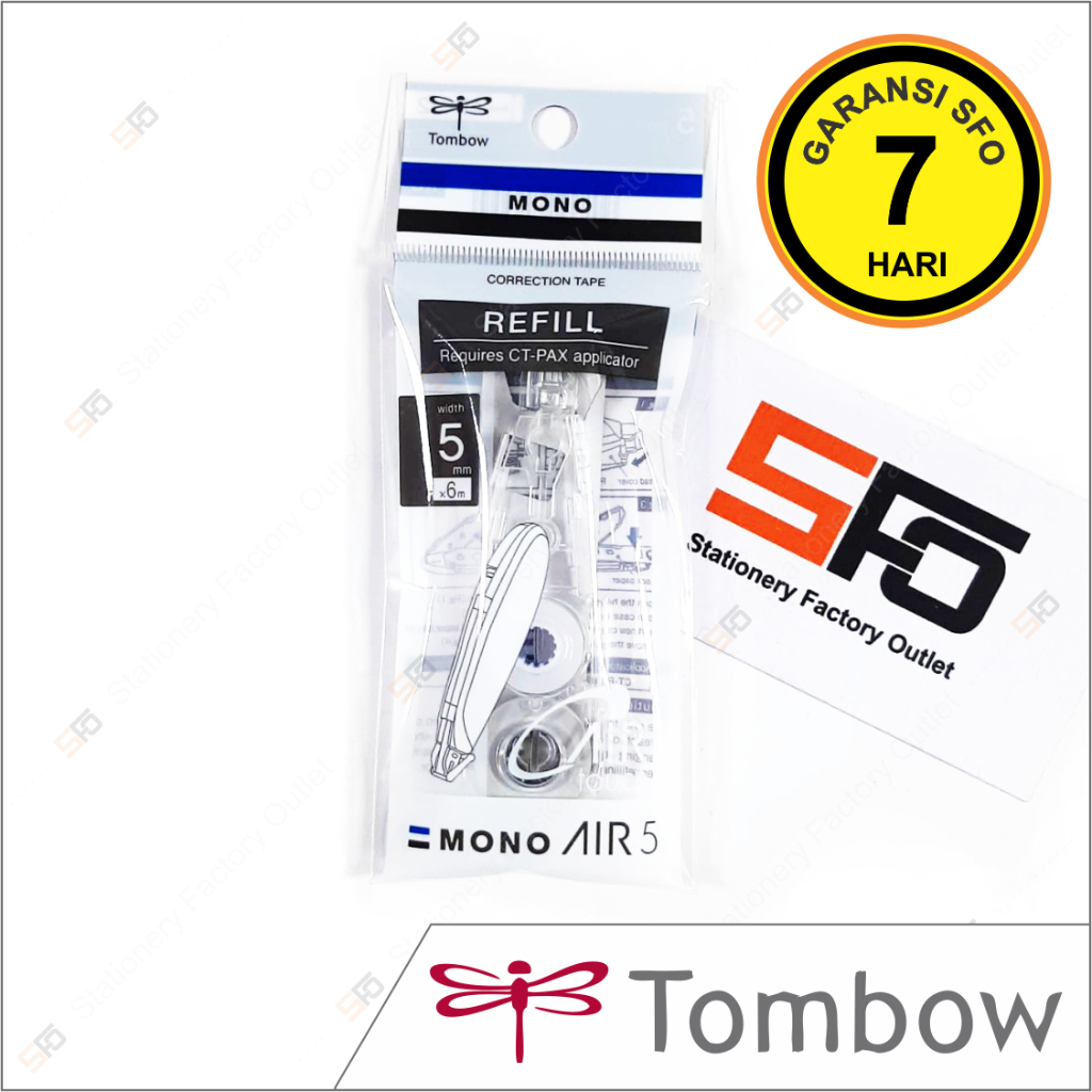 

Refill Correction Tape Tombow Mono Air 5 - 5mm x 6m - SFO Semarang Official
