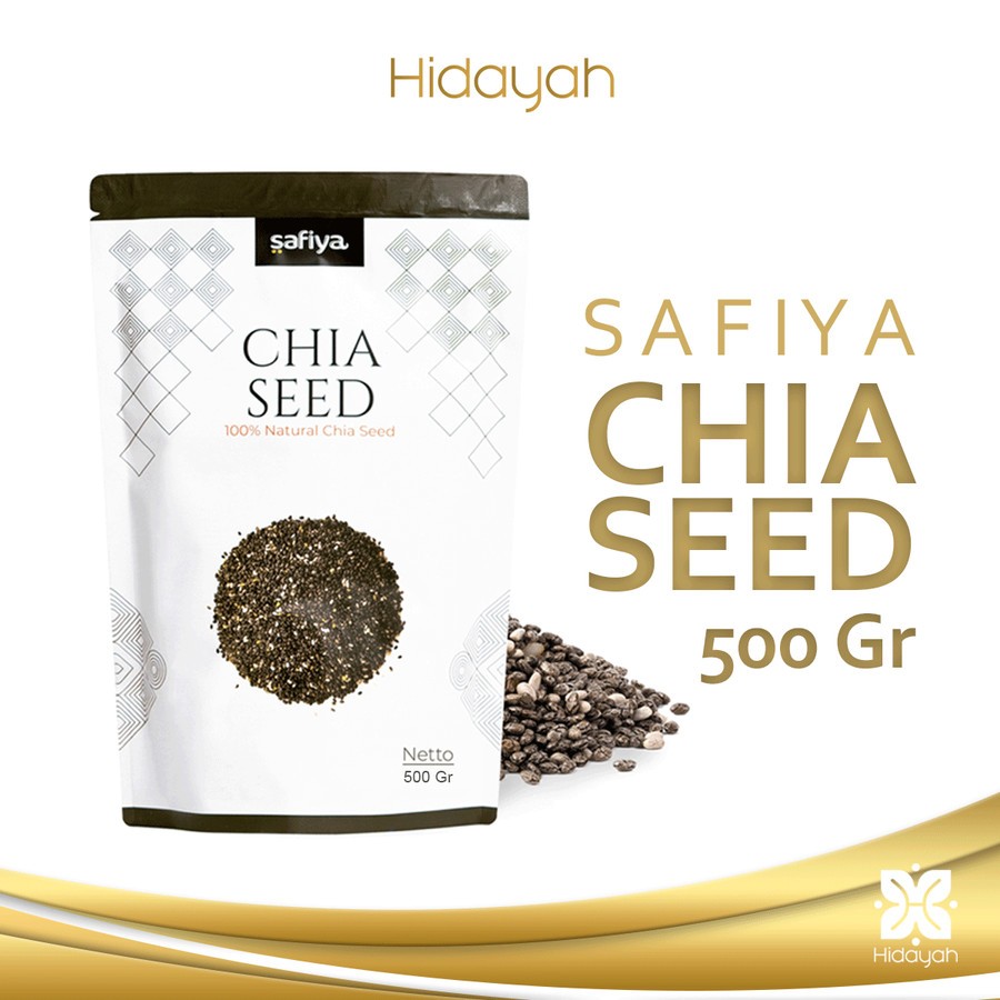 

500 grams Chia Seed Organic Black Chiaseed Biji Chia Hitam Premium - Original SAFIYA HERBAL