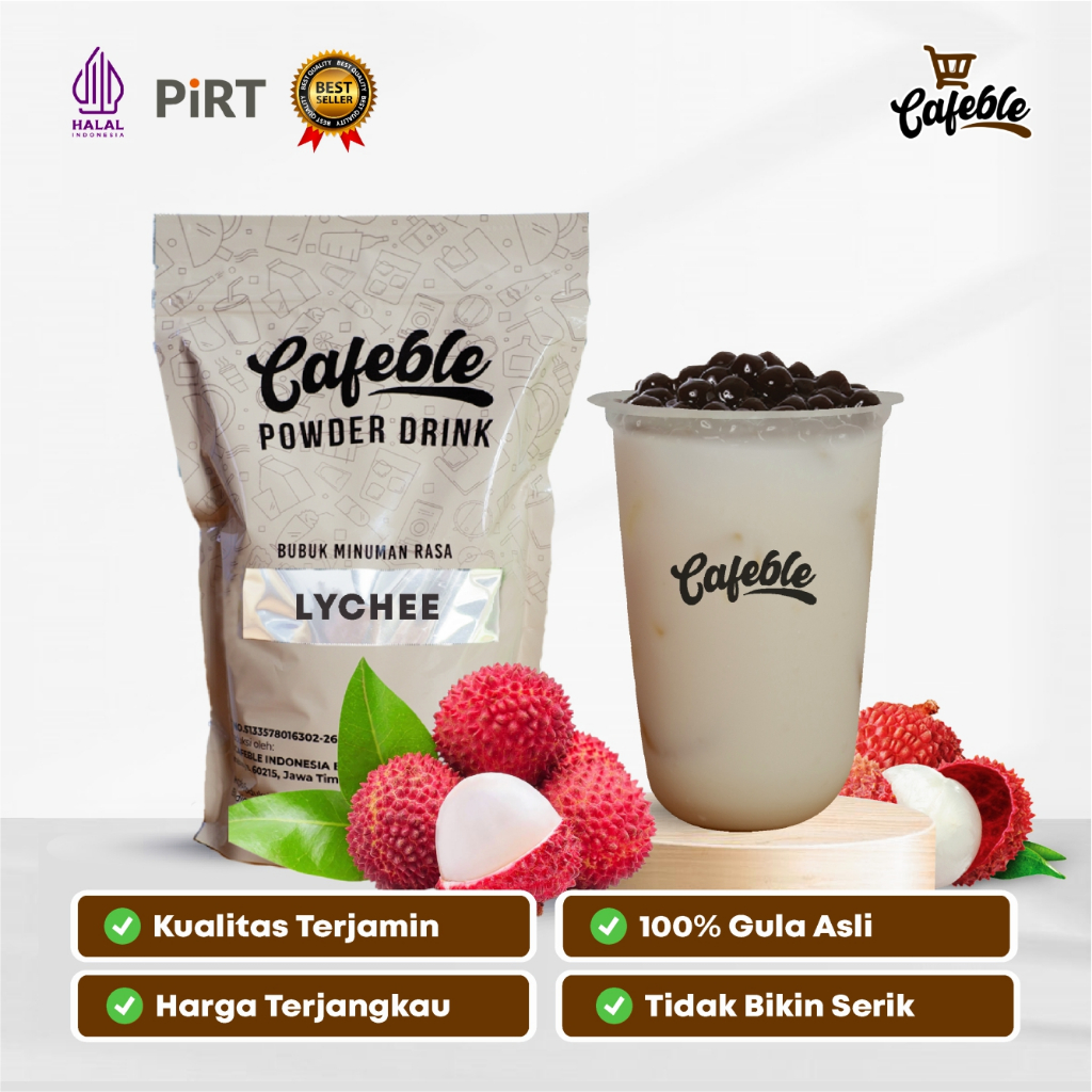 

Cafeble Bubuk Minuman Premium Rasa Leci Kemasan 1 kg