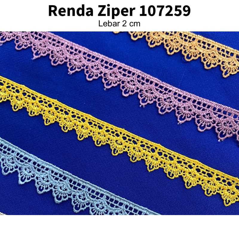 RENDA ZIPER METERAN 107259/ RENDA GIPER/ RENDA OKI METERAN/ RENDA BORDIR