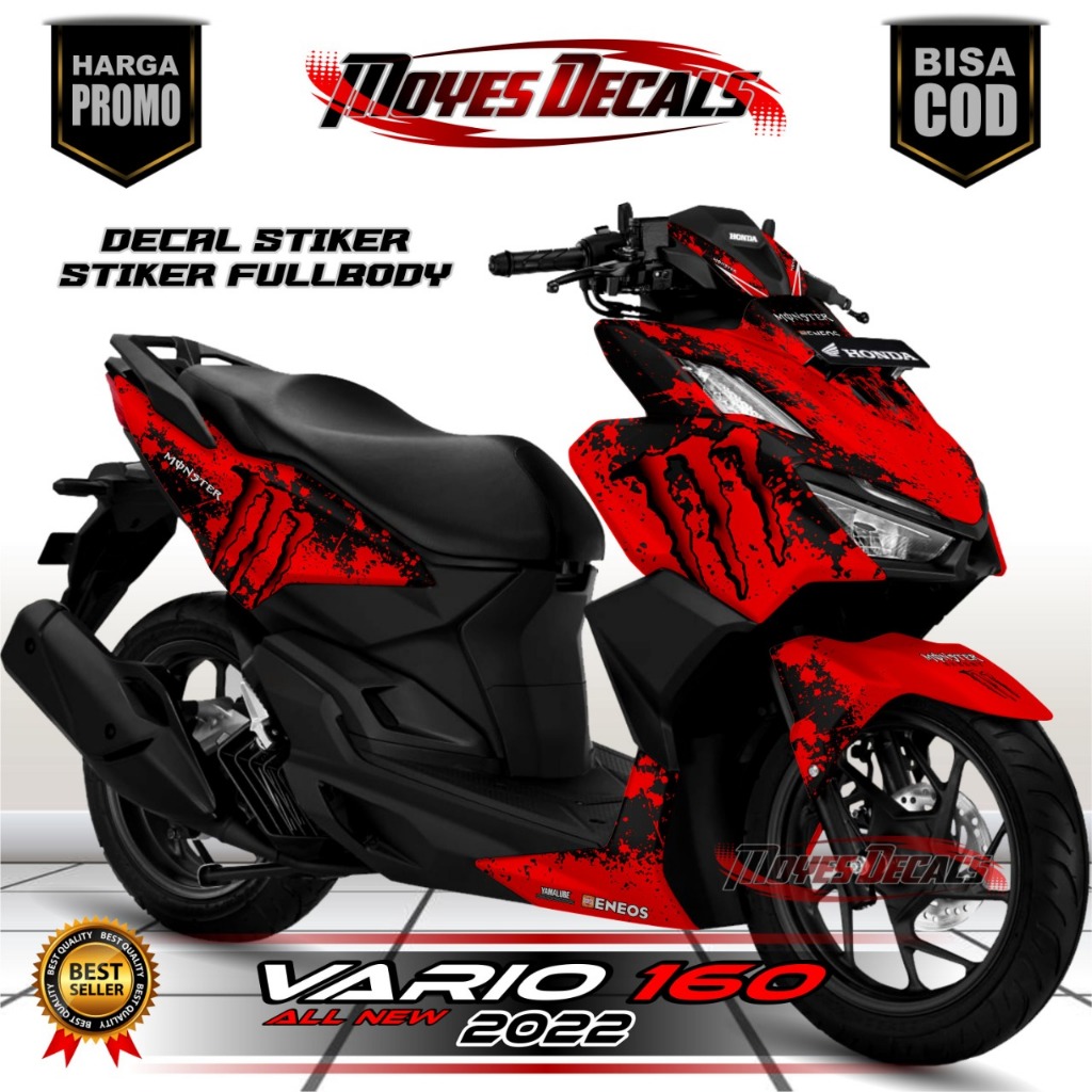 Decal Motor Vario 160 - Stiker Motor Vario 160 Fullbody Premium - Variasi Motor Honda Vario 160 2022