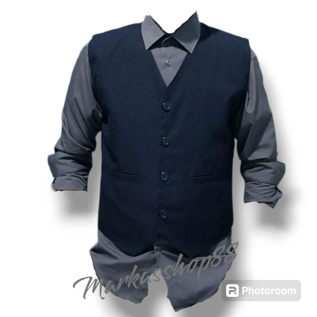 Rompi Vest Formal Dalaman Jas Slimfit Pria / Rompi Vest Jas / Rompi Slimfit Set Jas Pria Dan Wanita 