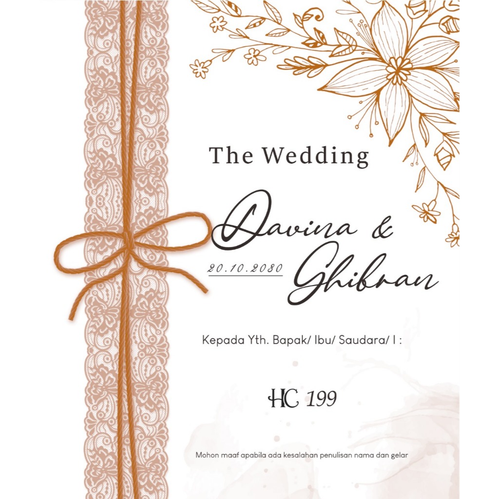 BLANGKO UNDANGAN HC 199