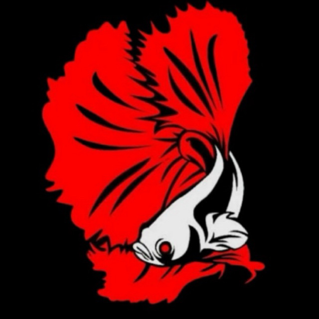 

Stiker Guppy Tahan Air