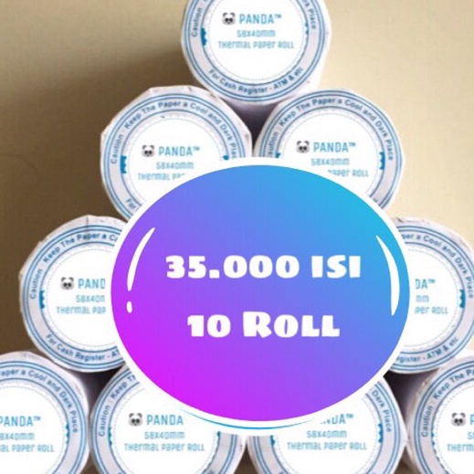 

KP8 KERTAS STRUK KASIRPPOB PAPER ROLL 58x4 MM THERMAL POS RECEIPT MINI PORTABLEMOBILE PRINTER 58MM