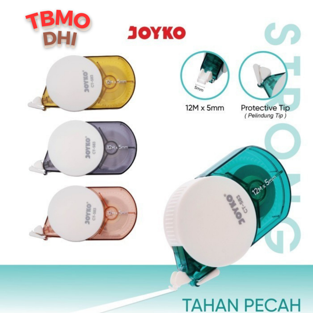 

TBMO Correction Tape / Pita Koreksi Correction Tape Joyko CT-583 Strong / Tipe X