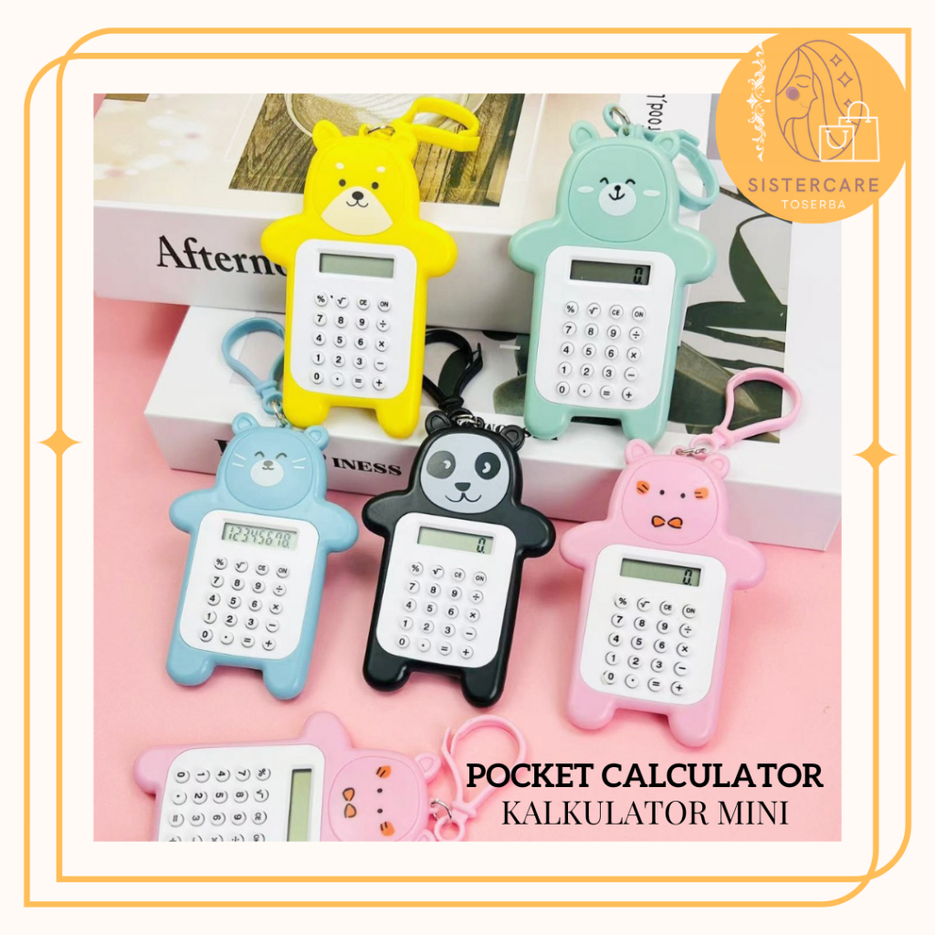 

SISTERCARE Mini Calculator 8 Digit Karakter Lucu Kalkulator Anak Sekolah kalkulator Mini Alat Hitung Perlengkapan Sekolah