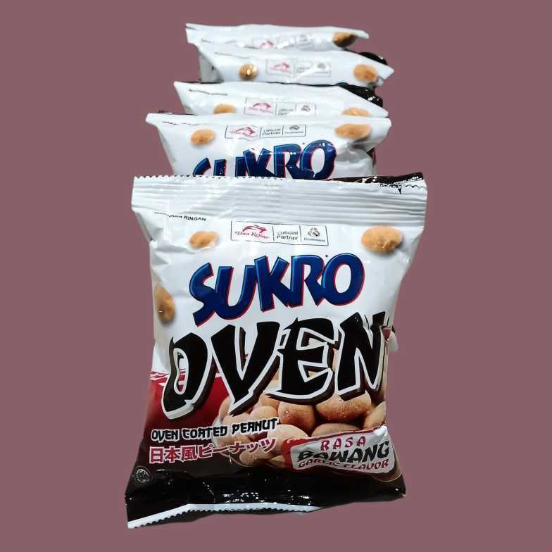 

MEGA Sukro Oven Kacang Rasa Bawang 1 Renceng Isi 1 pcs 12gr