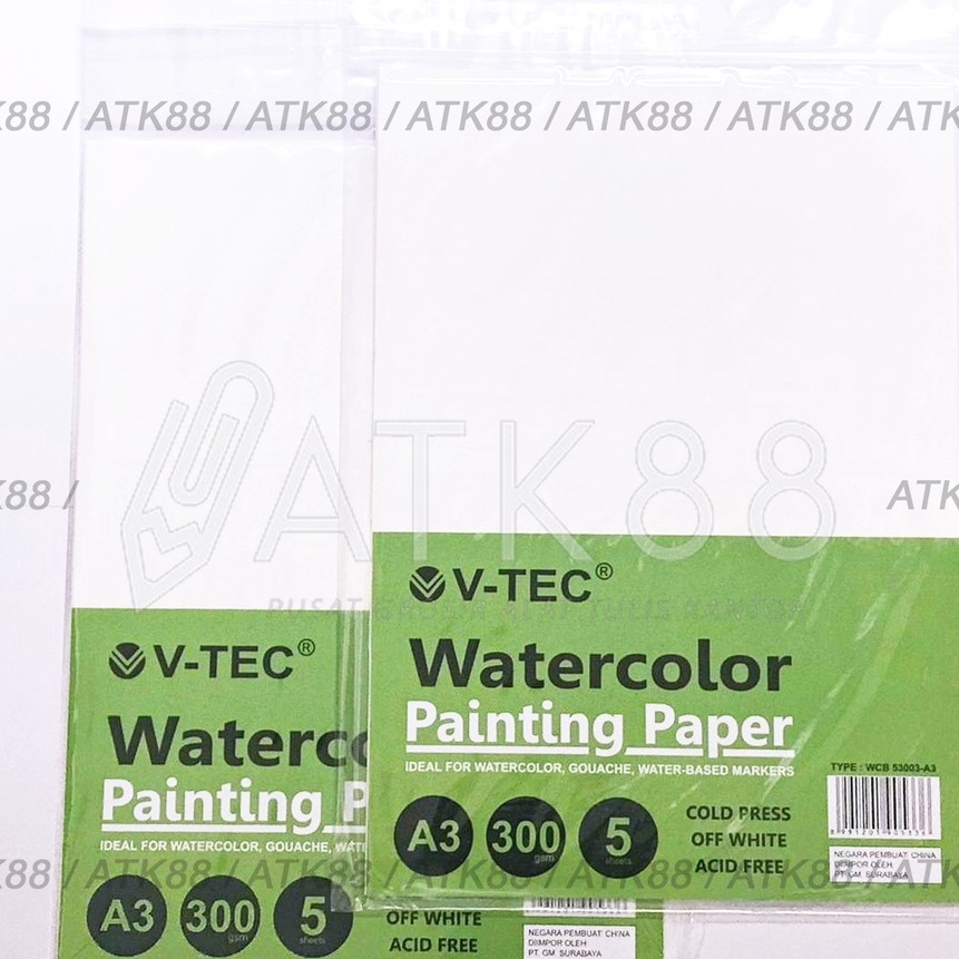 

KI3 VTec Watercolor Paper A3 3gsm Cold Press