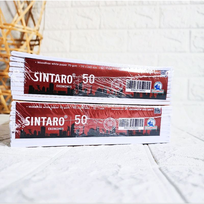 

bib Buku Tulis Campus SINTARO Dengan Cover Sampul Coklat (50 Lembar 10 Buku)