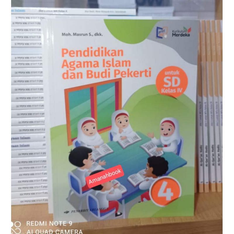 Buku Agama Islam SD Kelas 4 Kurikulum Merdeka Erlangga