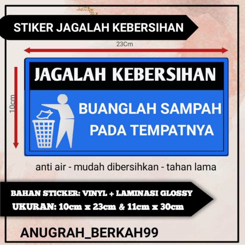 

STIKER JAGALAH KEBERSIHAN (LAMINASI GLOSSY)