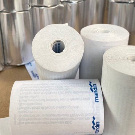 

FG2 Kertas Thermal logo mandiri 58x4mm Paket murah 1 roll