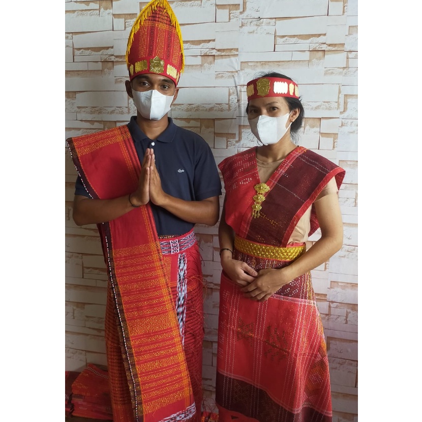 KODE T98U Paket baju adat batak  paket ulos batak couple prawed  prawedding  paket pesta batak