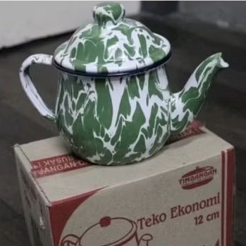 Teko Eskan Blurik 12cm / Teko Jadul Lurik Blurik Blirik • Teko Mini Timbangan 1200ml • Teko Timbanga