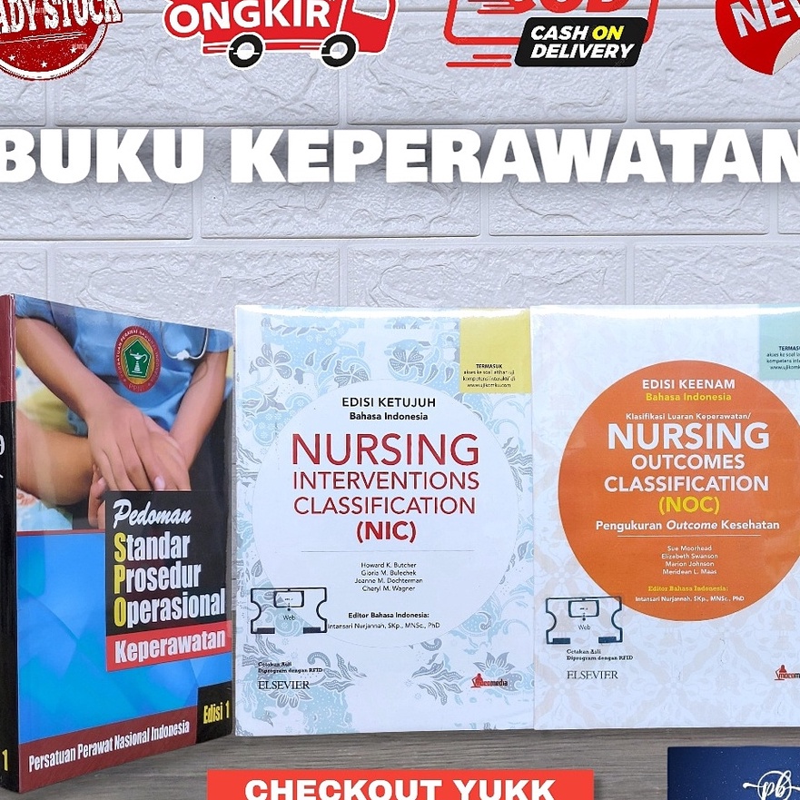 Langka BUKU KEPERAWATAN DASAR NIC NOC TERBARU