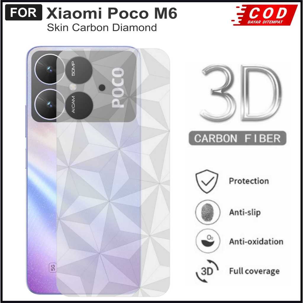 Skin Carbon Poco M6 Poco M6 Pro Poco M6 Pro 5G Poco M5 Poco M5s Poco M4 Pro Poco M3 Poco M3 Pro Moti