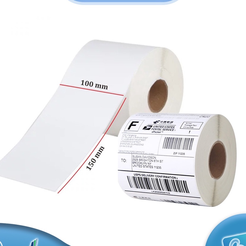 

HJ6 BB Kertas Thermal 1x15 mm Label thermal barcode Roll A6