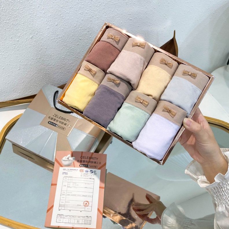 KODE A38X Miss Celebrity 8In1 celana dalam Premium wanita Antibakteri CD Japan Cewek Dekorasi Renda