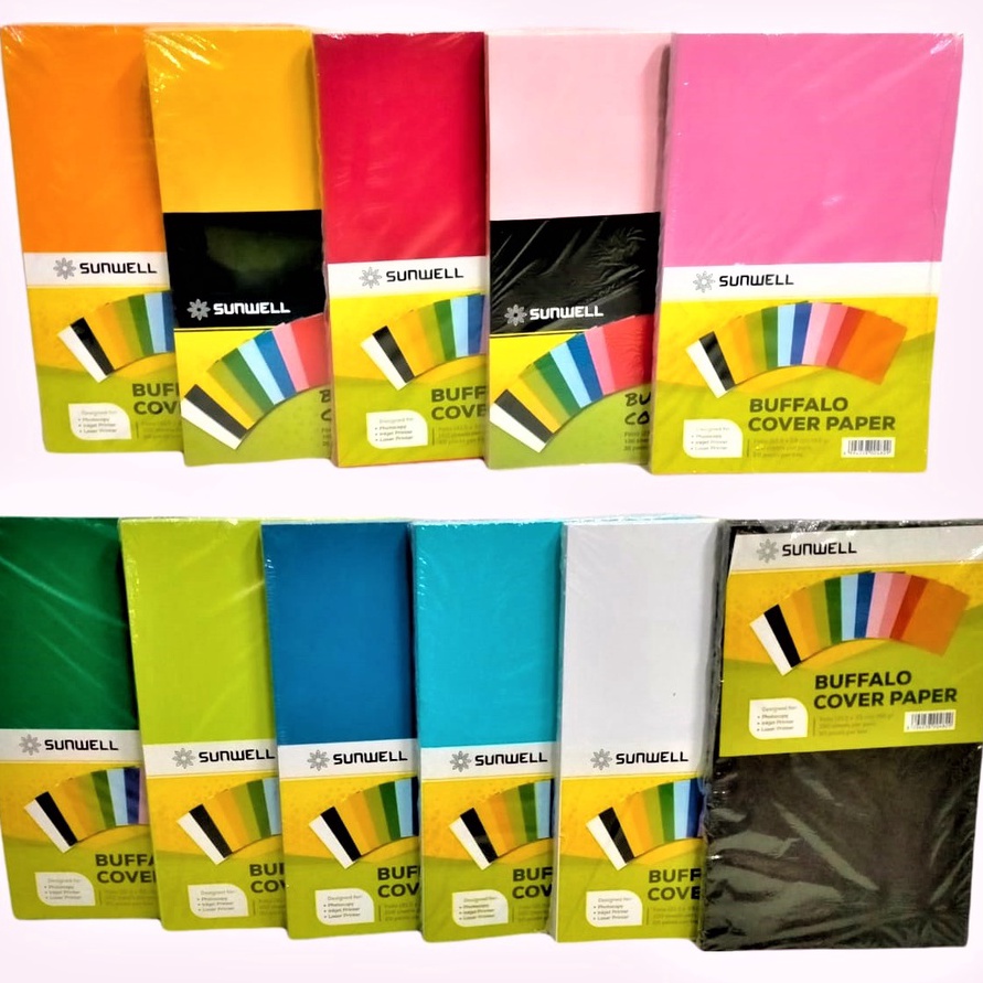 

HJ6 KERTAS KARTON BC COVER JILID FOLIO BUFALO POLOS WARNA 15 GSM ISI 1 LEMBAR