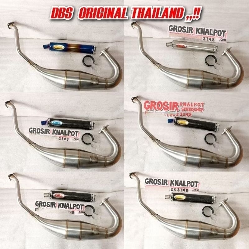 PAKETAN Knalpot DBS Carbon ORIGINAL THAILAND PLUS Step Super Cobra Ninja R RR SS Victor KR KRR ZX Ol