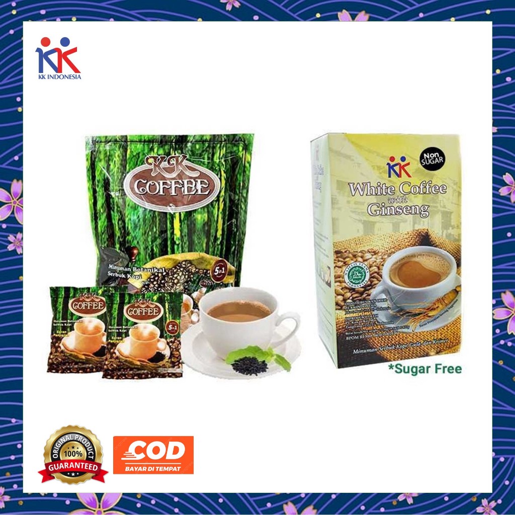 

KK Coffee Kopi 5 in 1 White Coffee With Ginseng KK Indonesia Original