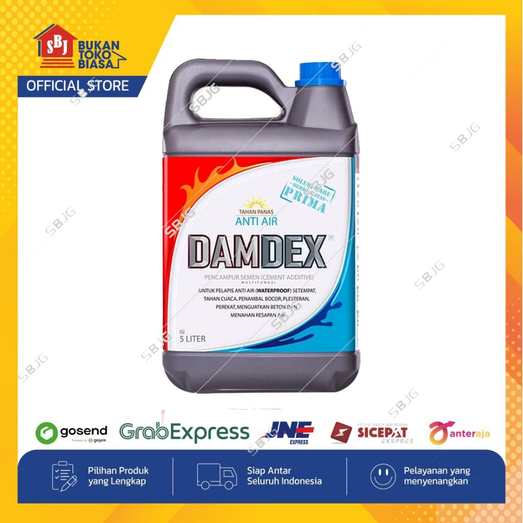 SBJ Damdex 5 Liter Pengeras Beton Anti Bocor Multifungsi Obat Cor