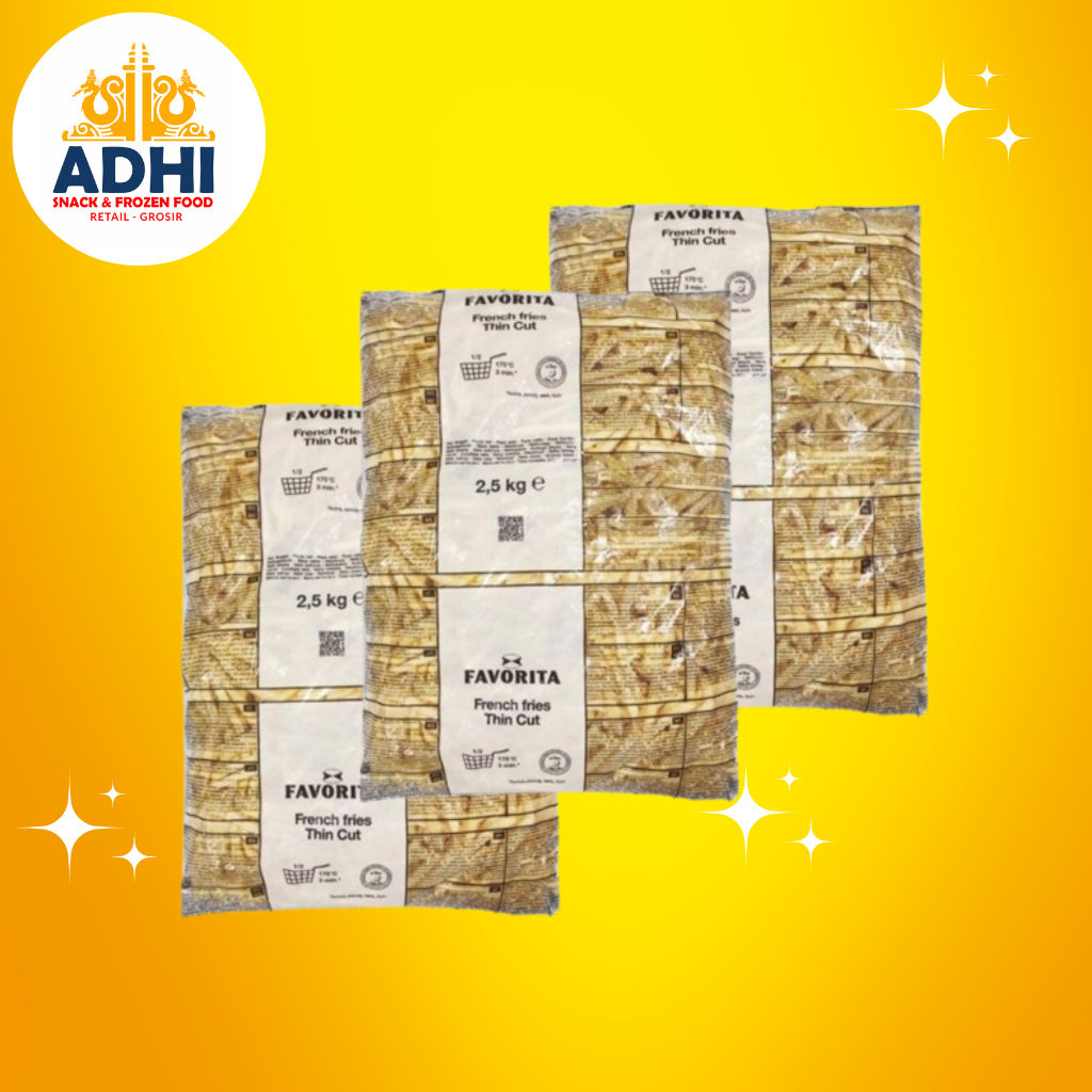 

KENTANG GORENG MC CAIN FAVORITA THIN CUT 2,5KG_FROZEN FOOD