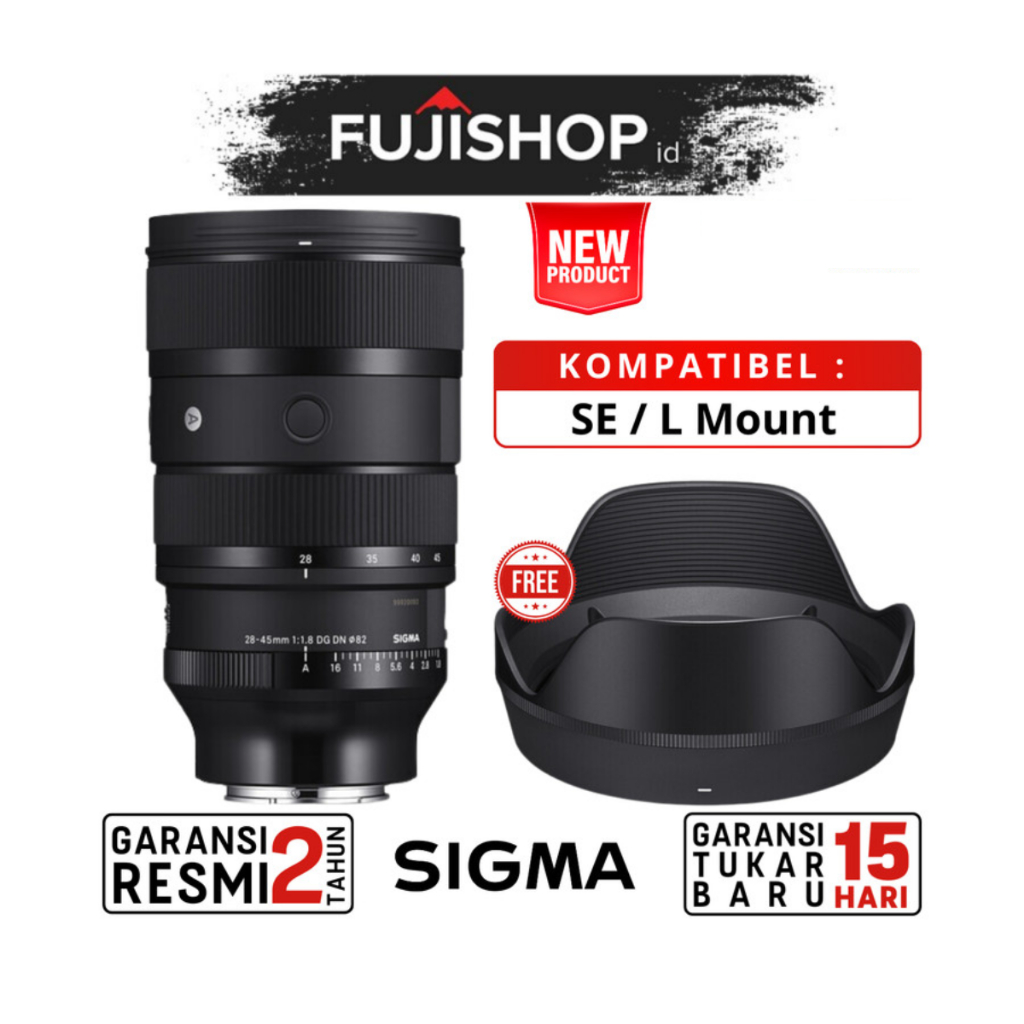 Sigma 28-45mm F/1.8 DG DN Art Lens / Lensa Sigma 28-45mm F1.8 Art Full Frame