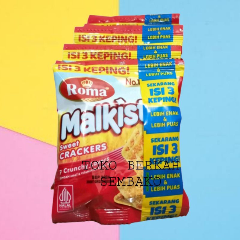 

(RENCENG) MALKIST Roma Sweet Crackers 21gr Isi 10pcs