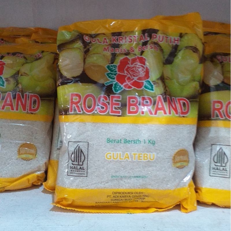 

Gula pasir 1kg Rose Brand