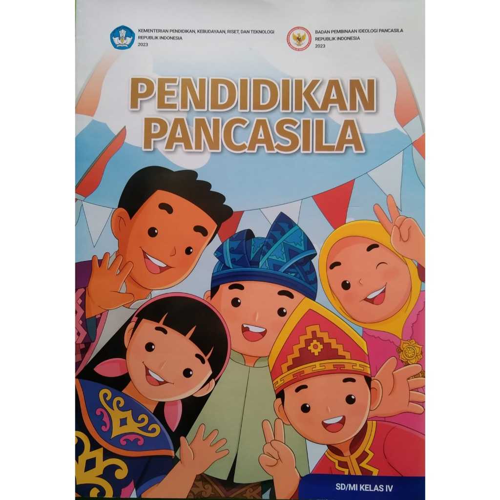 Ori buku pendidikan pancasila kelas 4 SD/MI Kurikulum merdeka Kemendikbud pkn kelas 4