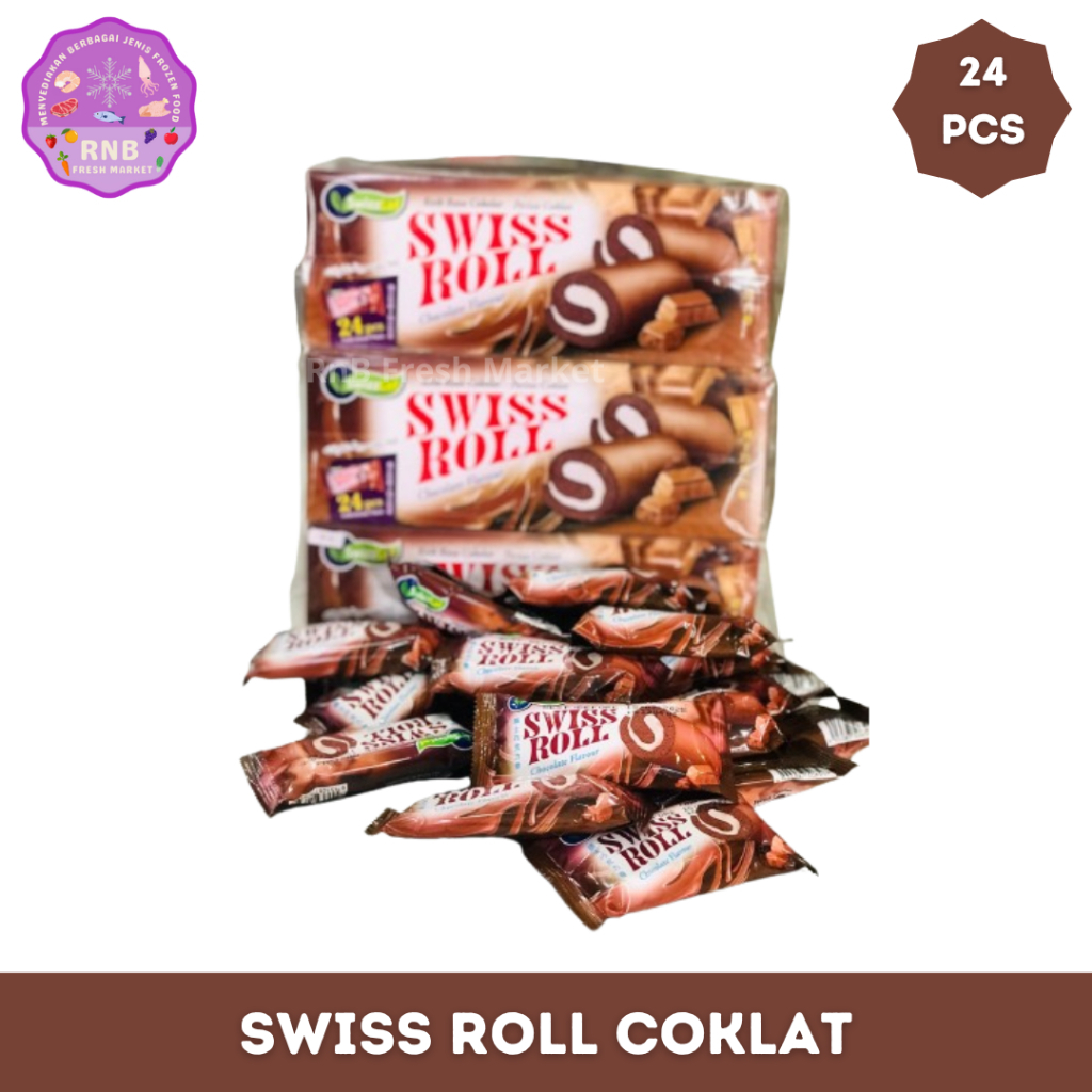 

Swiss Roll Chocolate Netto 20 Gram X 24 Pcs